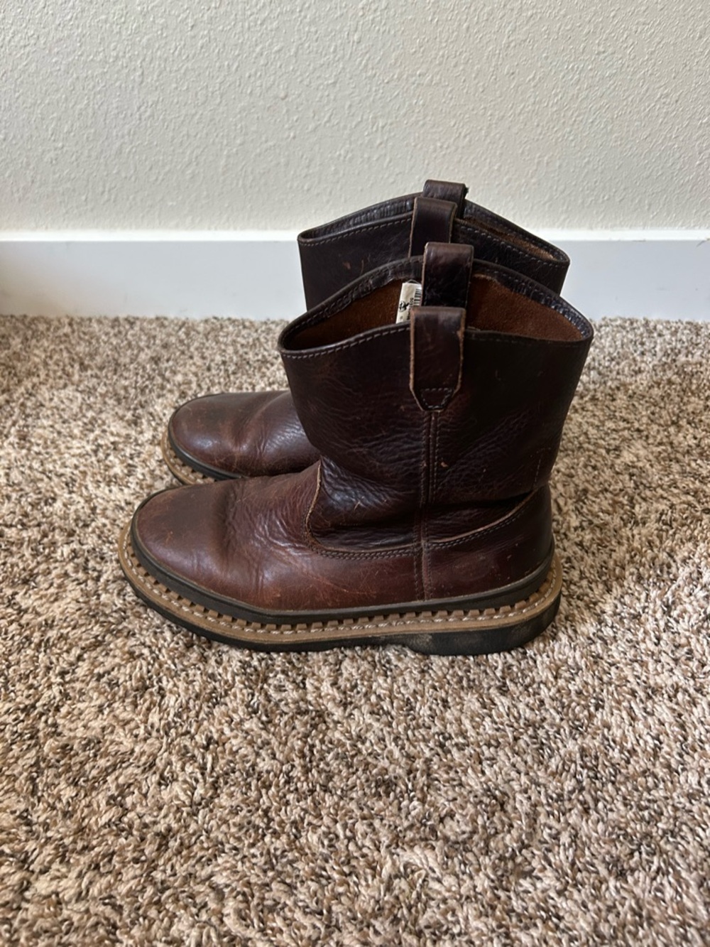 Georgia Boot Kids Brown Leather Boots - Picture 2 of 5
